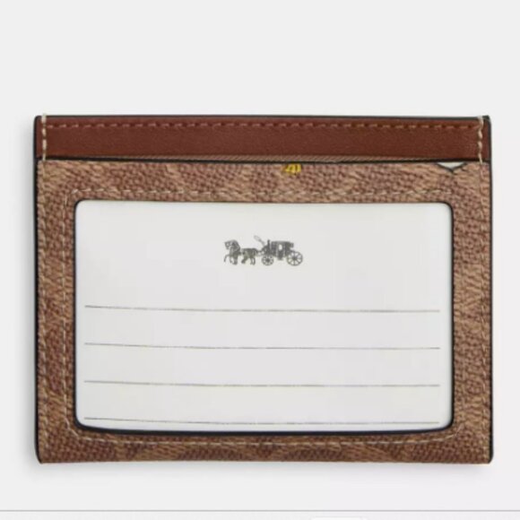 Coach X Peanuts Slim Id Card Case In Signature Canvas With Snoopy Print CBK55 - Picture 2 of 5